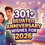 301+ Belated Anniversary Wishes for 2026