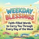 Weekday Blessings — Faith-Filled Words to Carry You Through Every Day of the Week