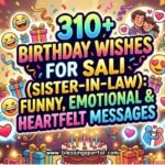 310+ Birthday Wishes for Sali (Sister-in-Law) - Funny, Emotional & Heartfelt Messages