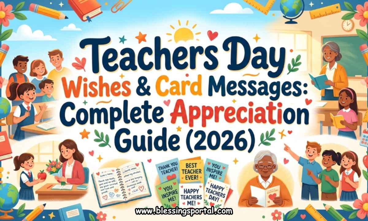 Teachers Day Wishes, Notes & Card Messages: Top Guide 2026